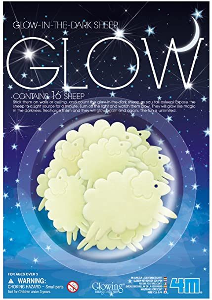 Glow In The Dark Sheep 16 Piece Toysmith MW-16875_8c42d88e-b3a8-494a-92a6-28b2a0833216