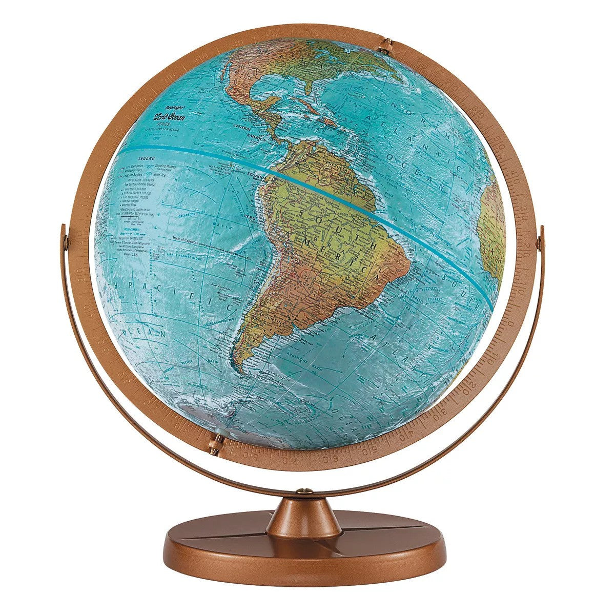 Atlantis 12 In. Desk Globe W/ Metal Base MW-16923_d3165064-b977-48fd-b823-707a2d4db56a