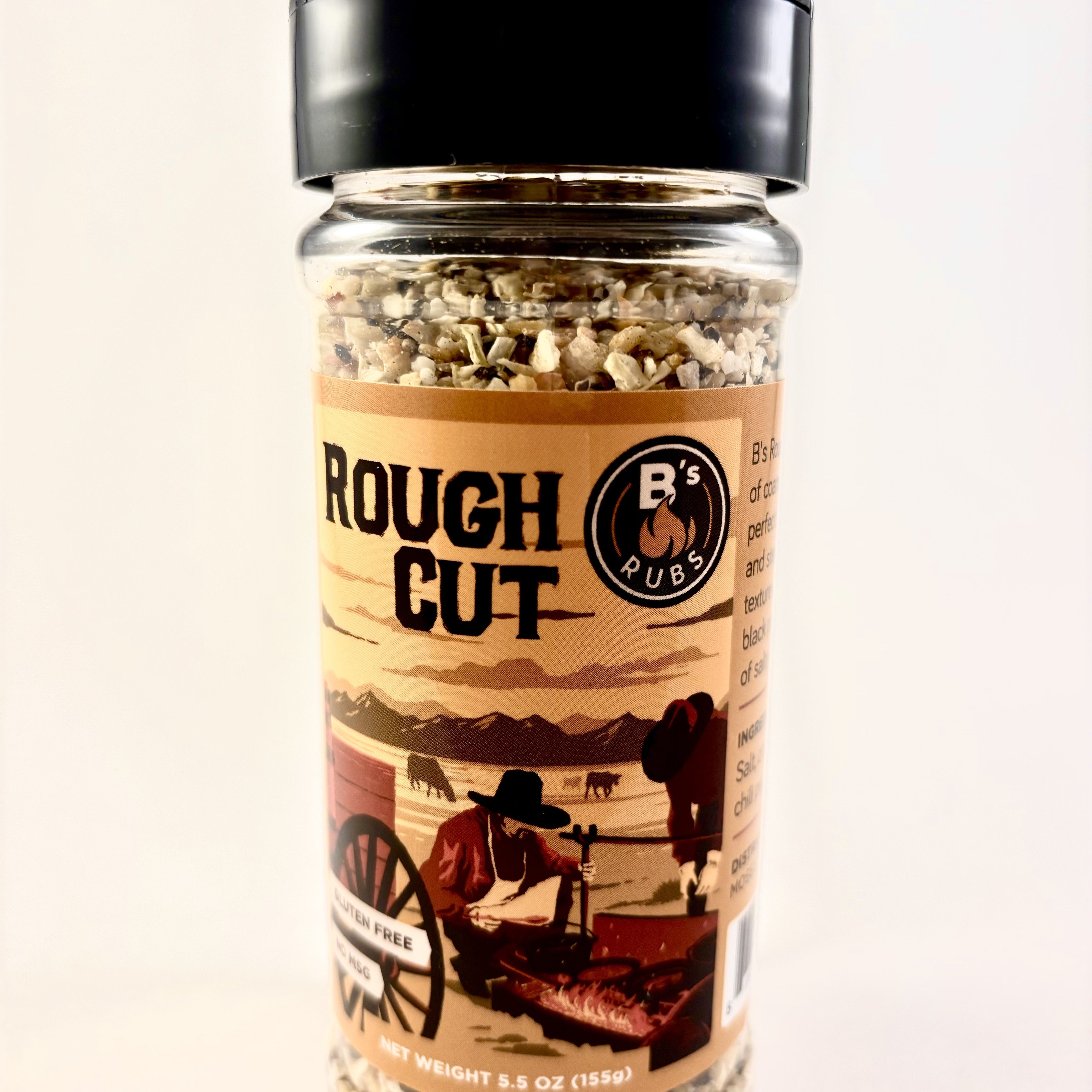 B's Rubs Rough Cut Seasoning 5Oz MW-17085_710410a4-7fe6-43c8-9897-7a674e7f3b99