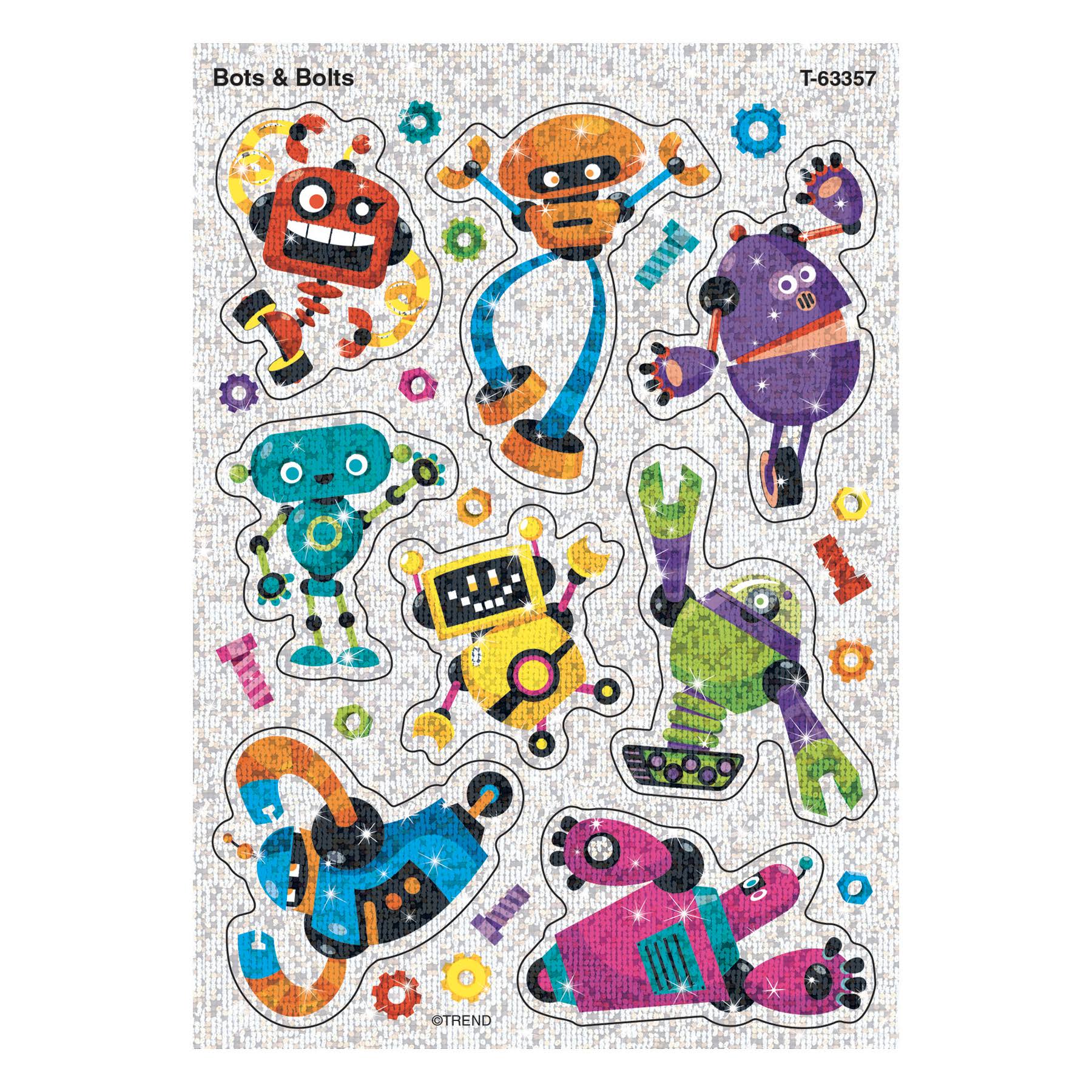 Sticker Bots Bolts Sparkle MW-17178