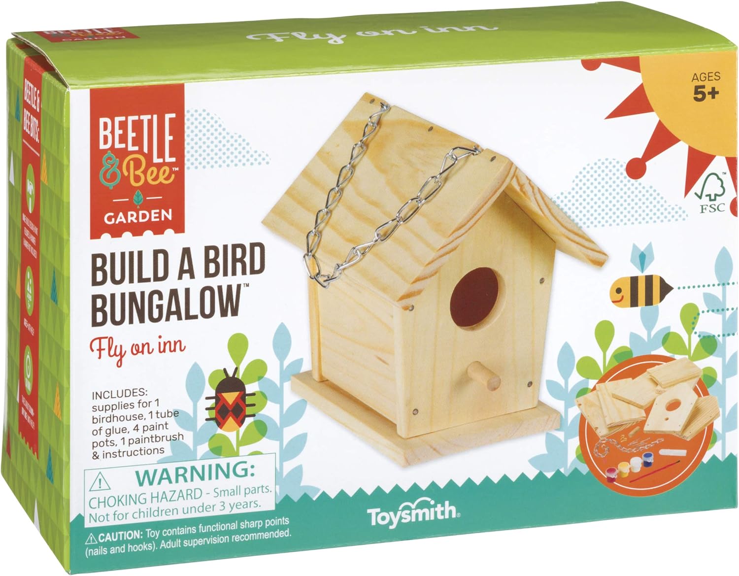 Build A Bird Bungalo House Toysmith MW-17235