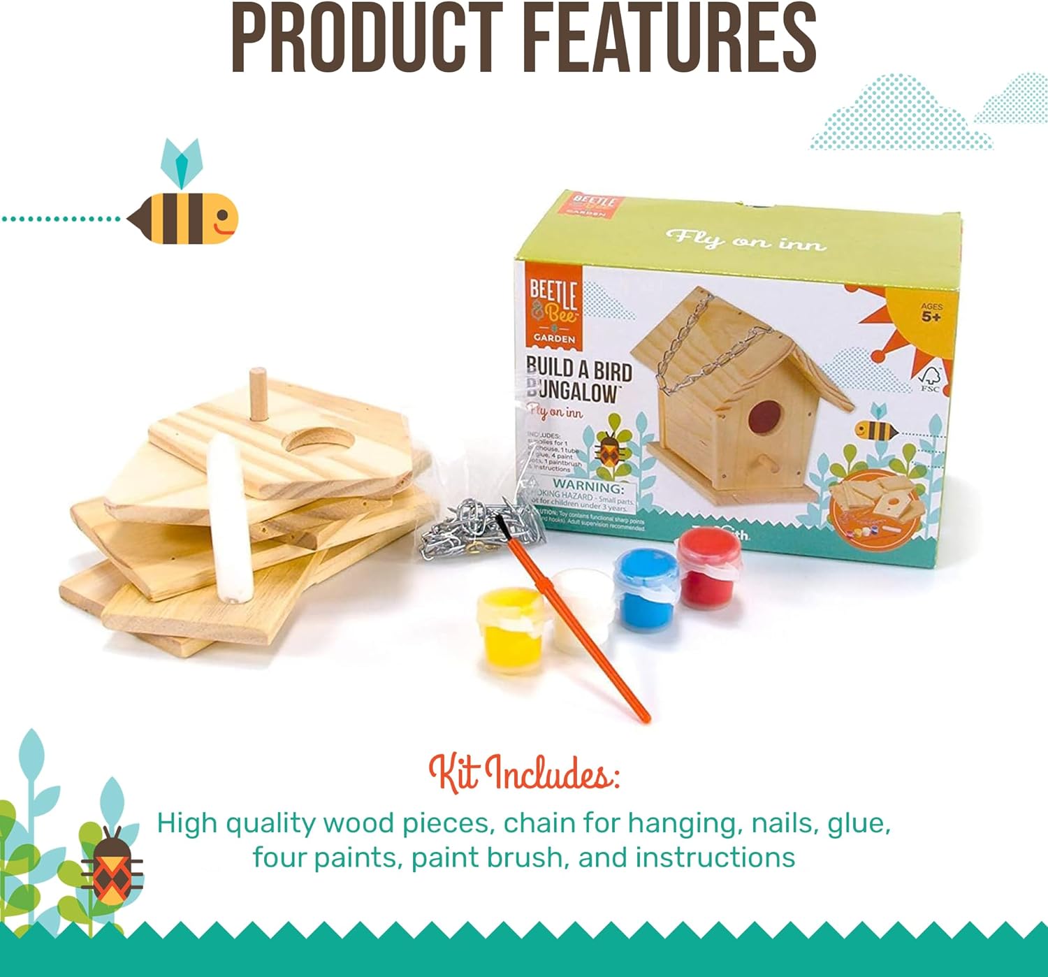 Build A Bird Bungalo House Toysmith MW-17235_2