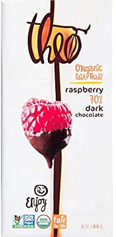 Theo Chocolate Bar - Raspberry Dark Chocolate MW-17383