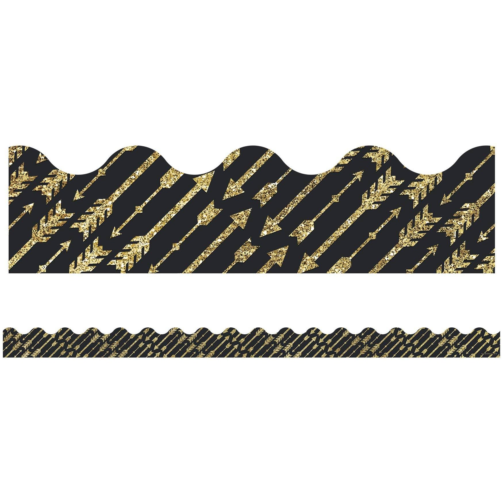 Border Gold Glitter Arrows MW-17447