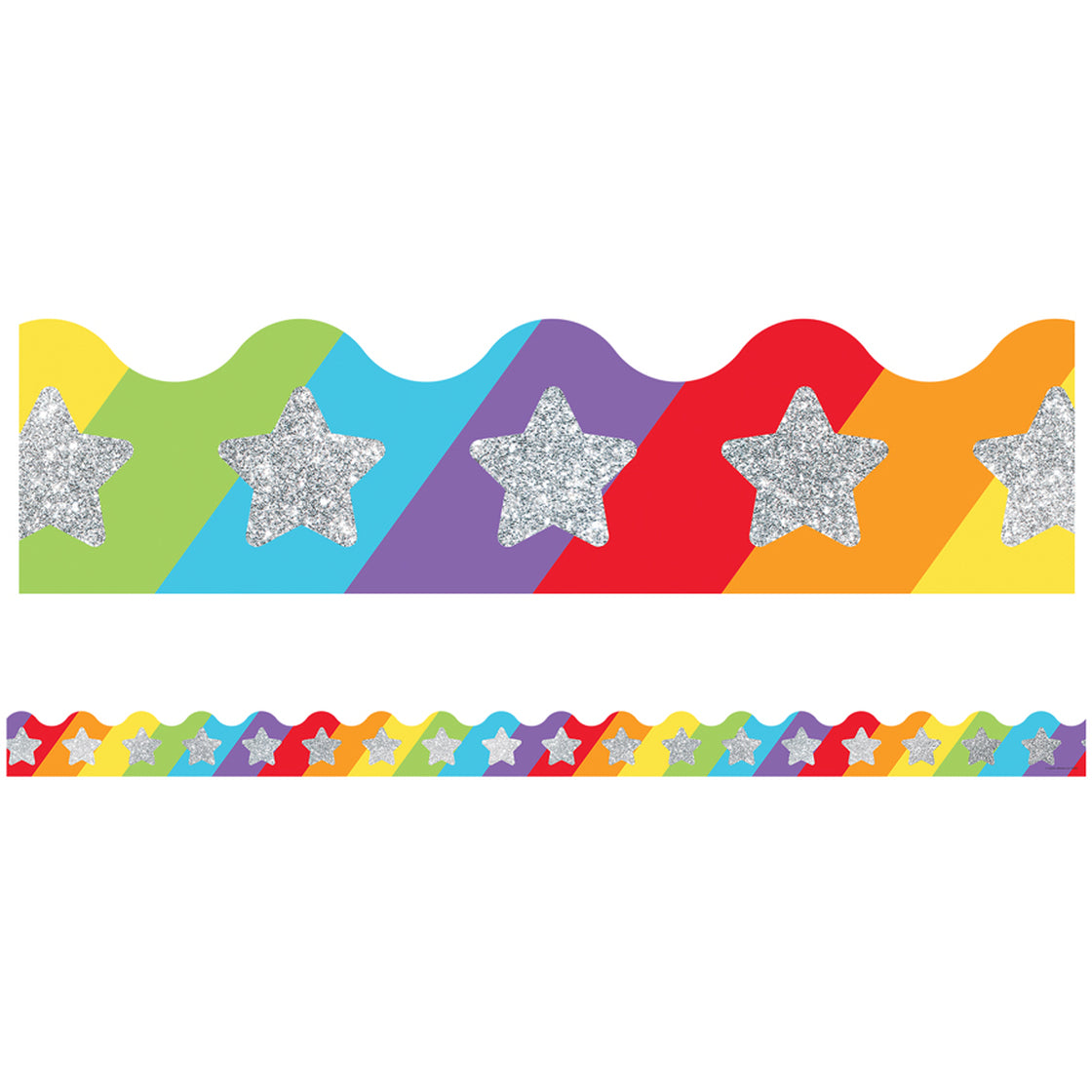 Border Glitter Stars MW-17450