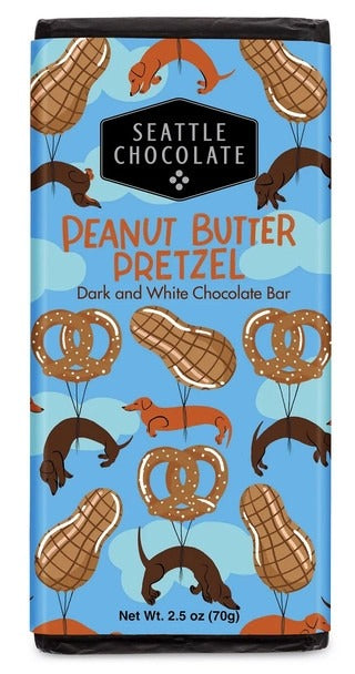 Seattle Chocolate Peanut Butter Pretzel Chocolate Bar 2.5Oz MW-17627
