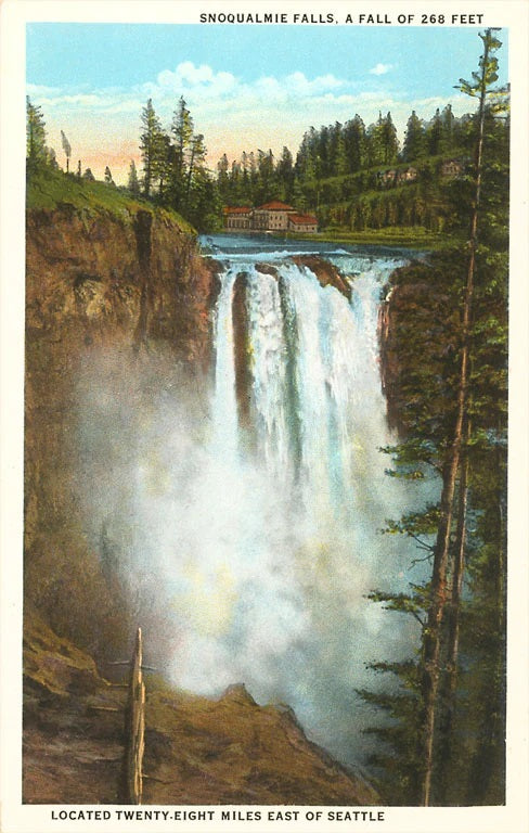 Postcard Snoqualmie Falls MW-17753