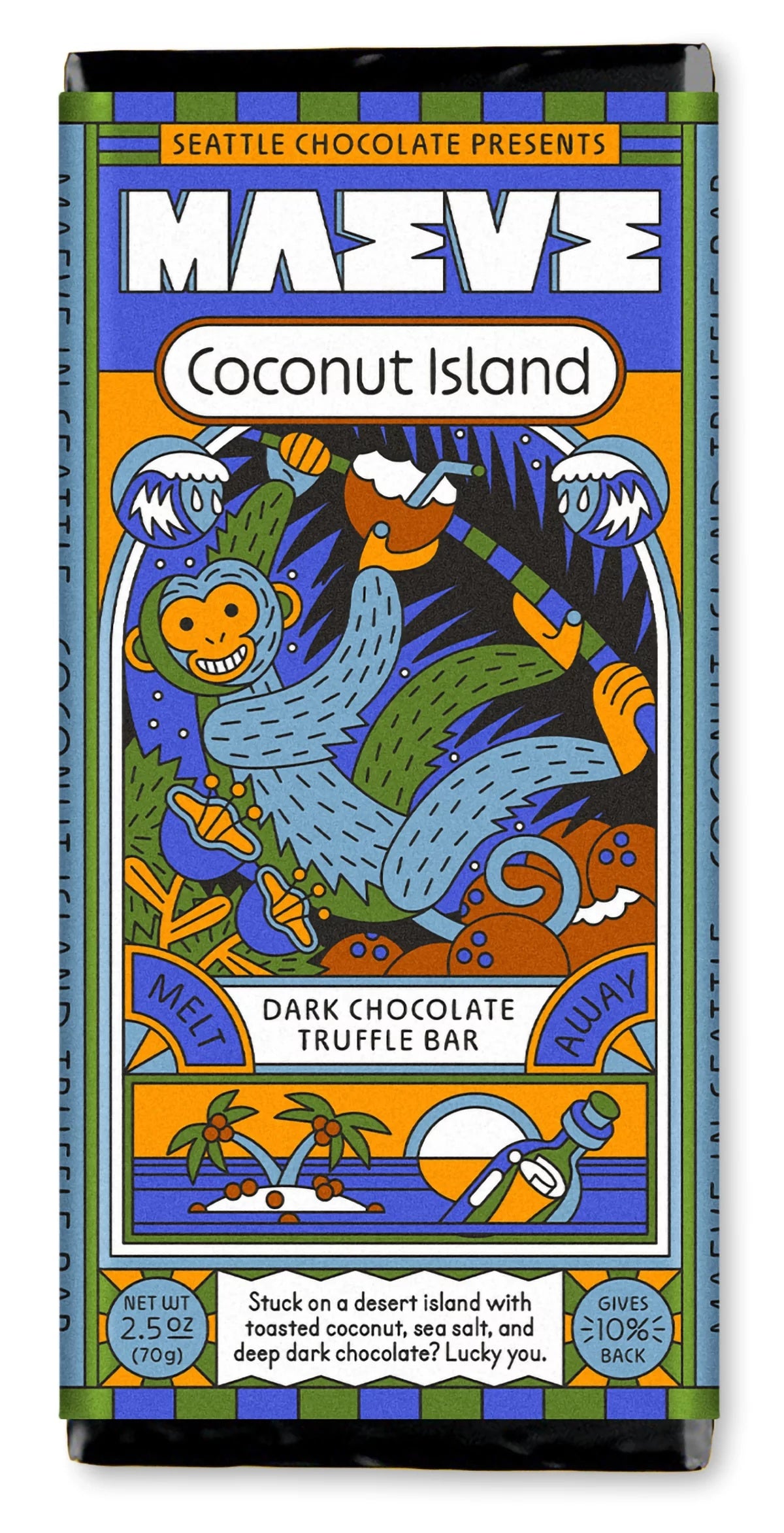 Maeve Coconut Island Truffle Bar - 2.5 oz MW-17818