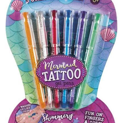 Mermaid Tattoo Stencils Pens Toysmith MW-17896_faf8dcbe-1b33-4839-8be9-066e892941ec