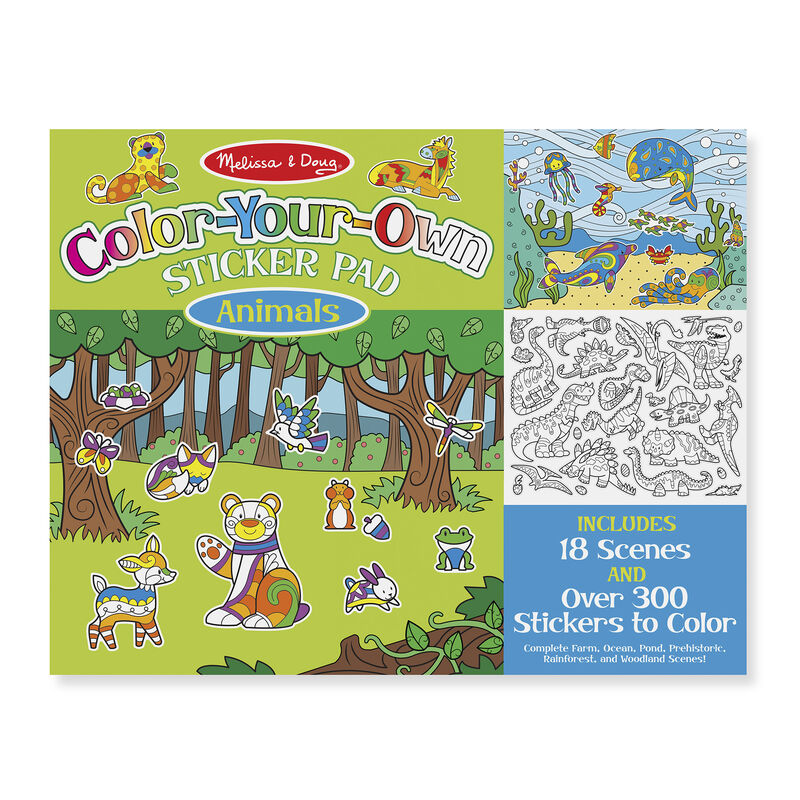 M&D Color Your Own Animal Stickers Melissa & Doug MW-17971