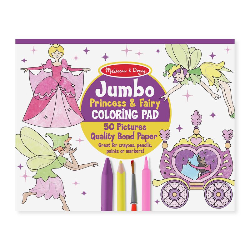 M&D Jumbo Princess Fairy Coloring Melissa & Doug MW-17972