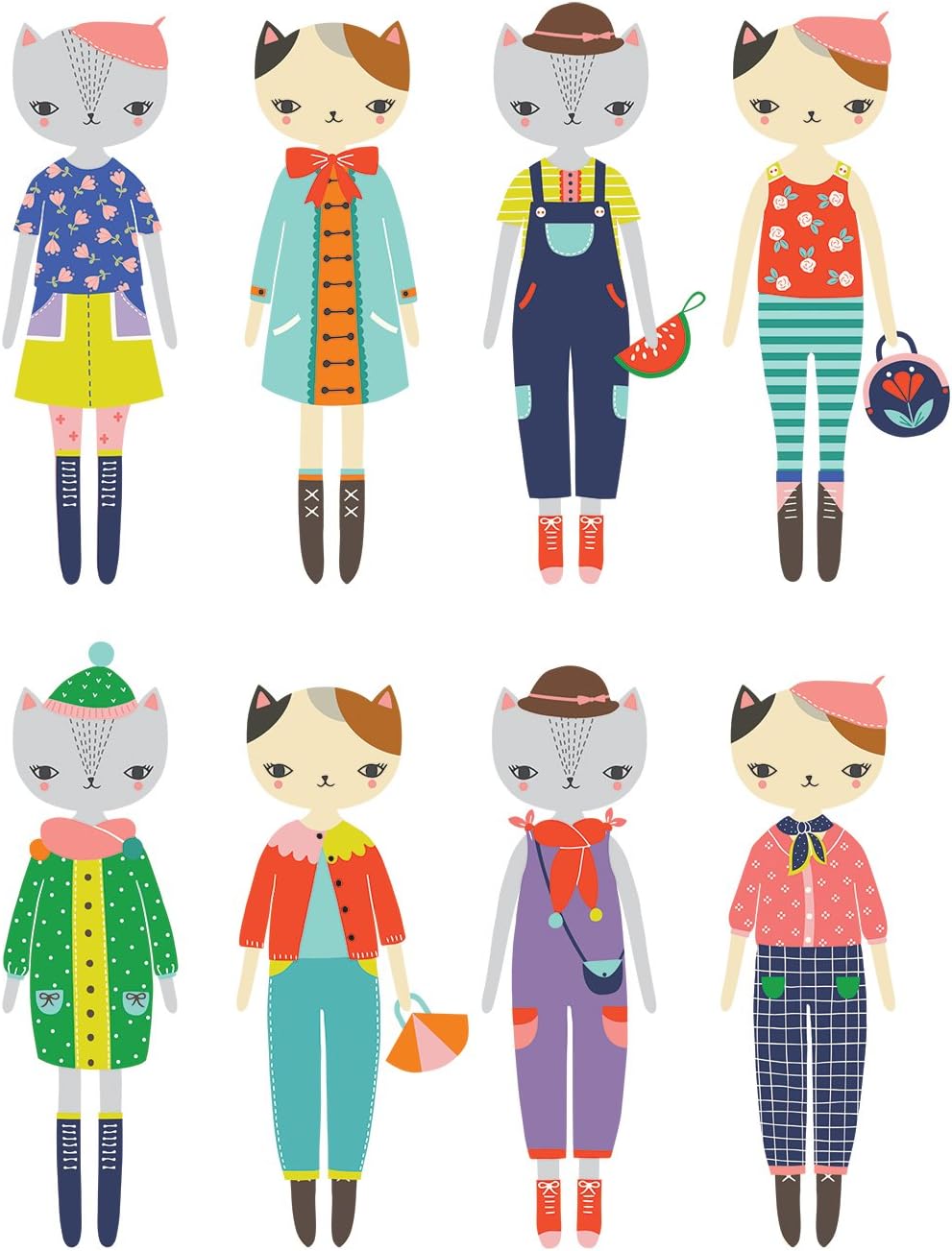 Magnetic Dress Up Cat Fashion MW-17988_2