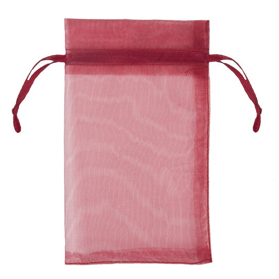 Red Organza Gift Bag MW-18110