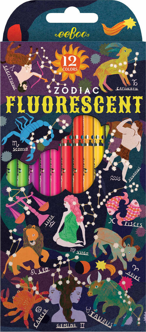 Flourescent Pencils Zodiac MW-18122