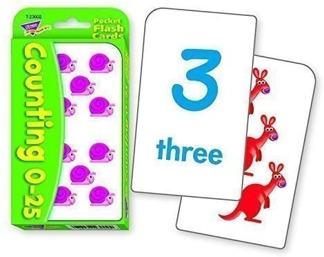 Pocket Flashcards Counting 0-25 Flashcards MW-18272