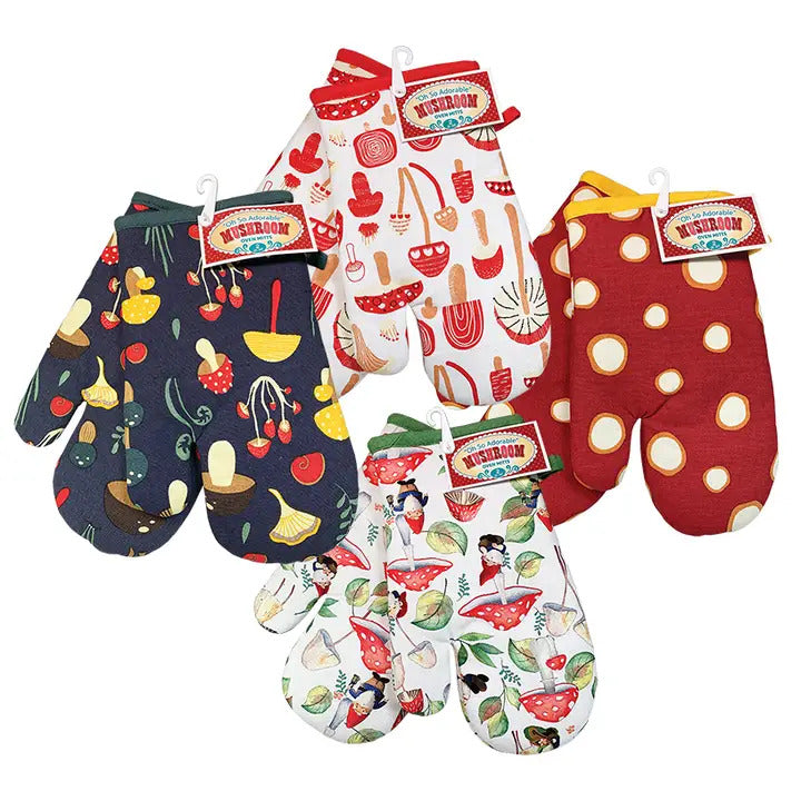Oven Mitt Set Mushroom MW-18498