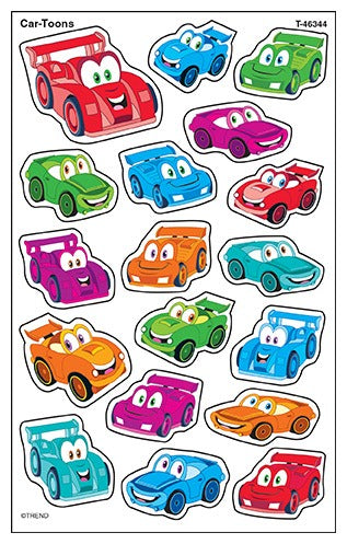 Car-Toons Supershapes Stickers MW-18542