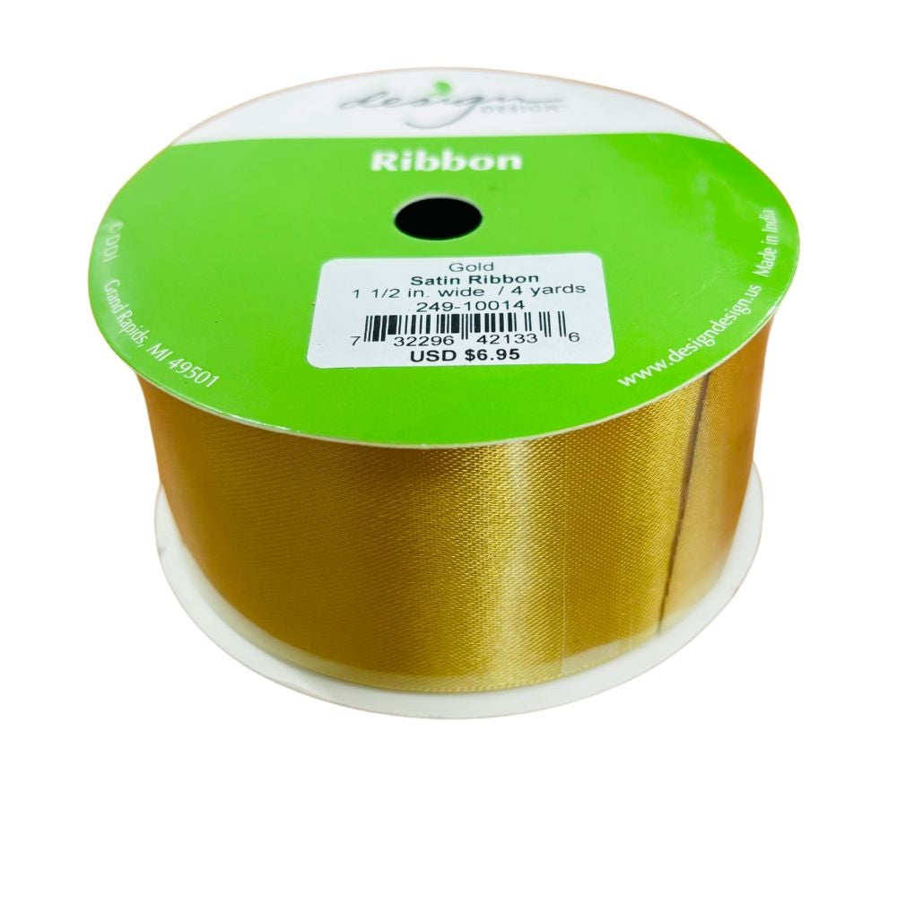 Satin Gold 1 1/2" Ribbon MW-18755