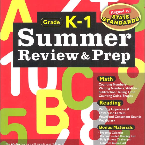 Summer Review & Prep Grade K-1 by Kumon MW-18794