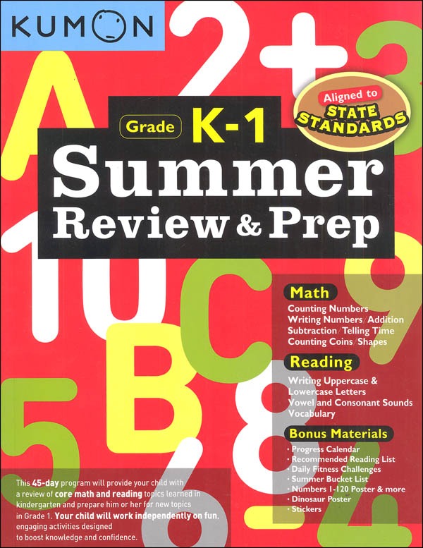Summer Review & Prep Grade K-1 by Kumon MW-18794