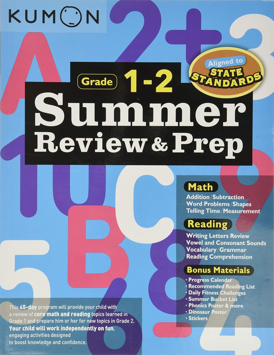 Summer Review & Prep Grade1-2 - Kumon MW-18795