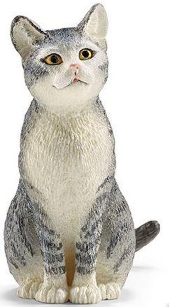 Cat Sitting Grey MW-18876