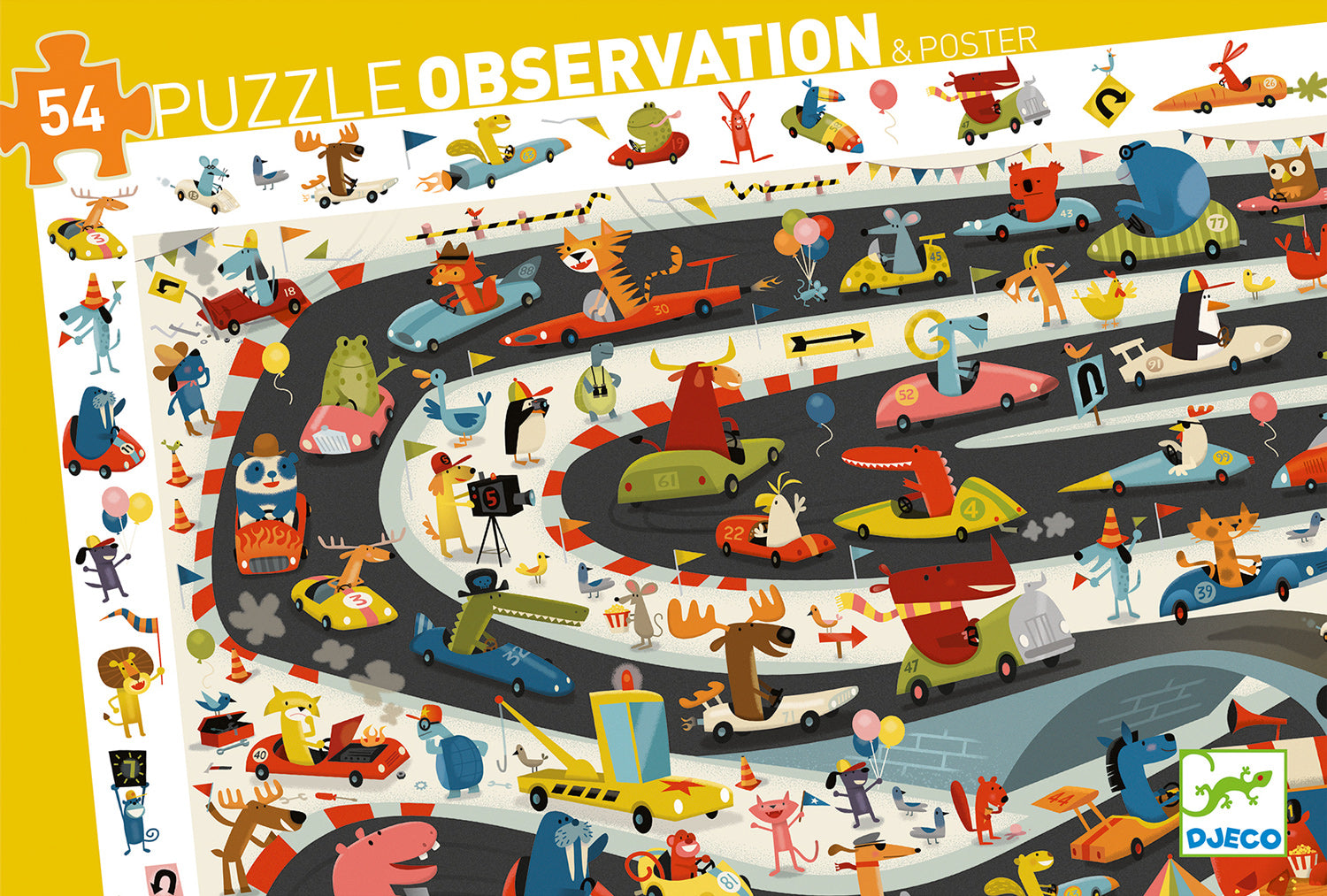 Automobile Rally Observation Puzzle 54 Pc - Djeco MW-18896_1