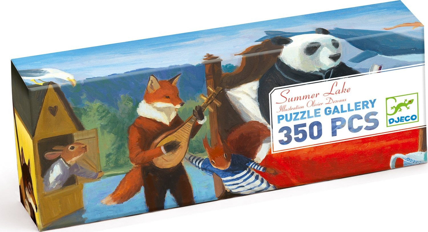 Summer Lake Djeco Adorably Illustrated Brightly Coloured 350Pc Gallery Puzzle MW-18898