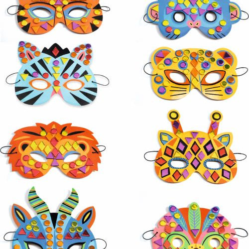 Jungle Animal Mosaic Masks MW-18901