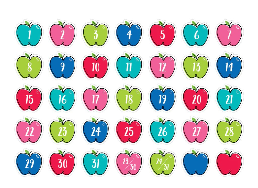 Doodle Apples Calendar Days MW-18952