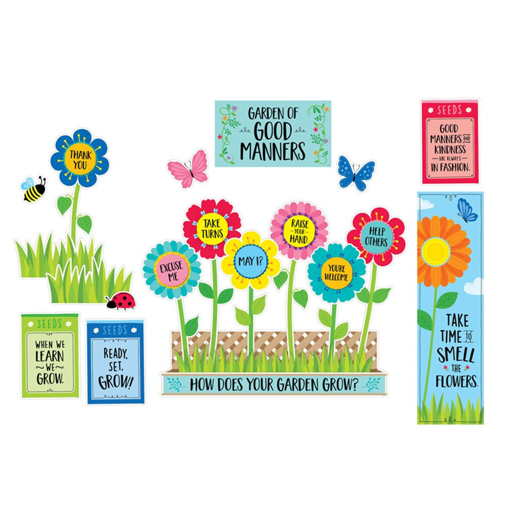Garden Of Good Manners Mini Bulletin Board St MW-18954