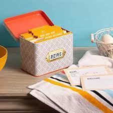 Bloom Tin Recipe Box MW-19136_3b79a374-2082-4f66-b8e6-7c3268ce2d13