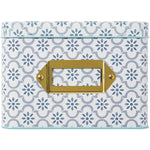 True Blue Tin Recipe Box MW-19139