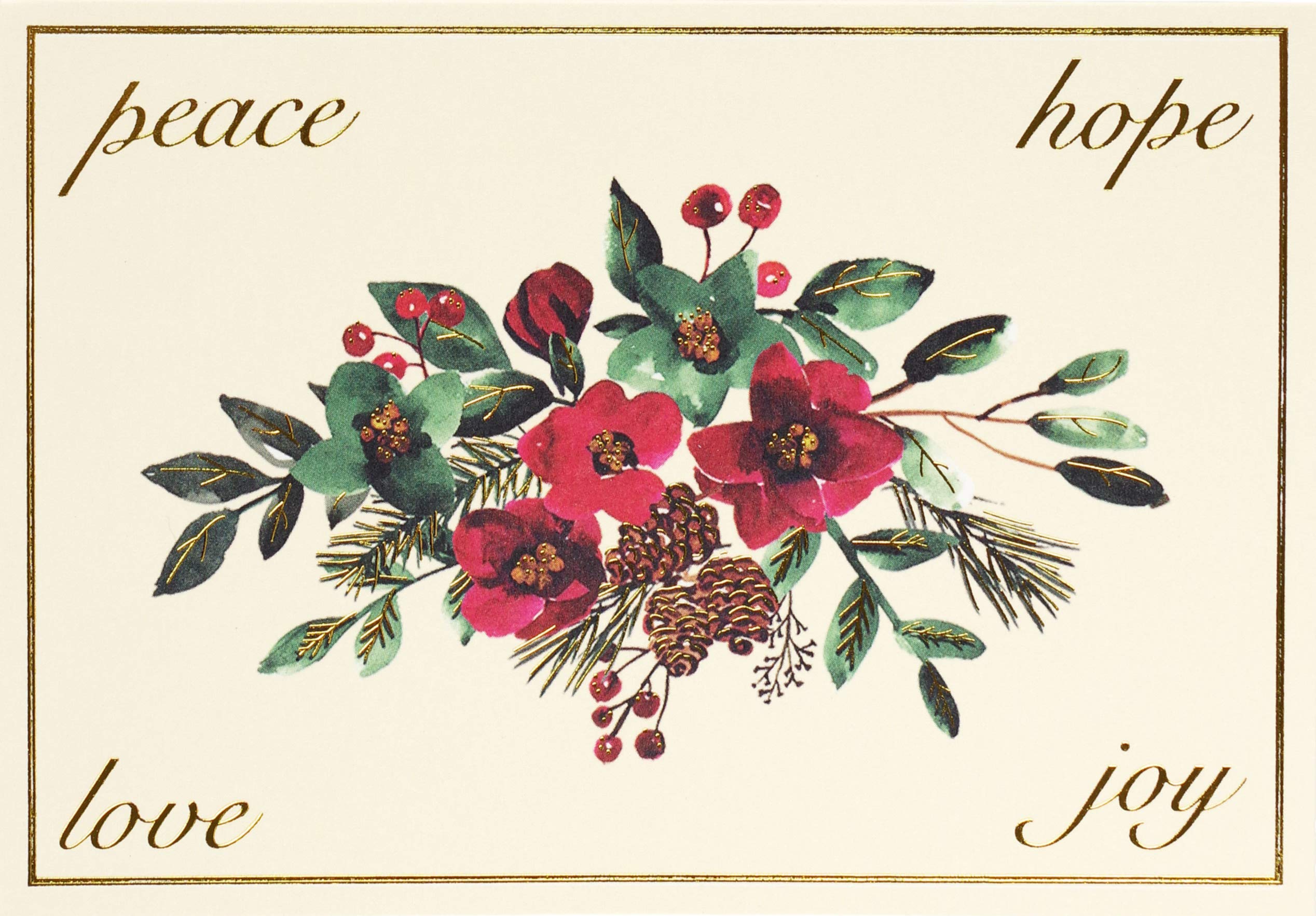 Boxed Holiday Cards Blooms MW-19182