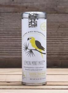 Flying Bird Botanicals - Lemon Mint Mate - 6 Tea Bag Tin - Exotic Blend MW-19237