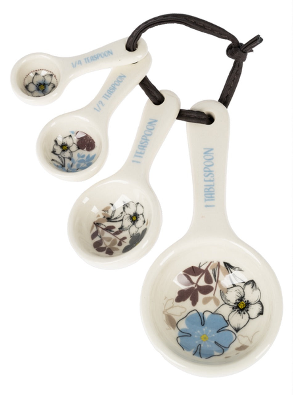 Ganz Ceramic Measuring Spoons Set | Florals MW-19356_daa09deb-f475-4154-bc4a-174cbf7984e8