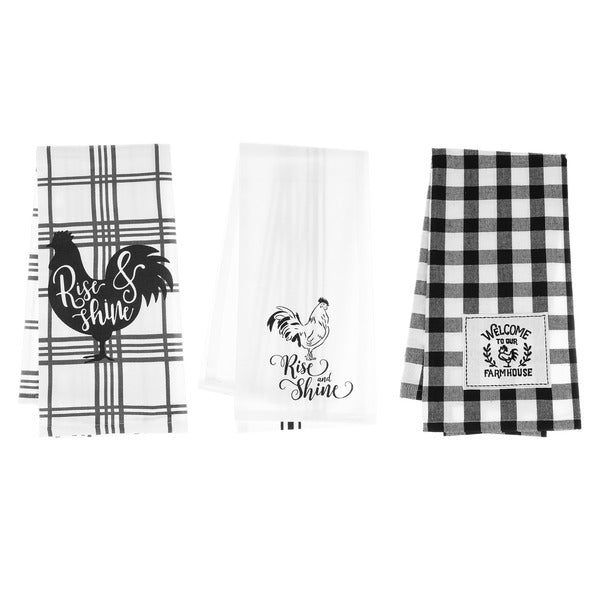 Rise and Shine Rooster - Tea Towels (6 pc. ppk.) MW-19358