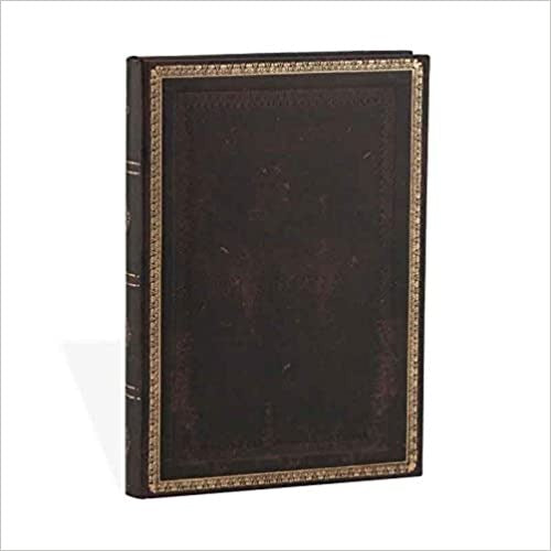 Black Moroccan Midi Lined Journal (Old Leather Classics) MW-19467