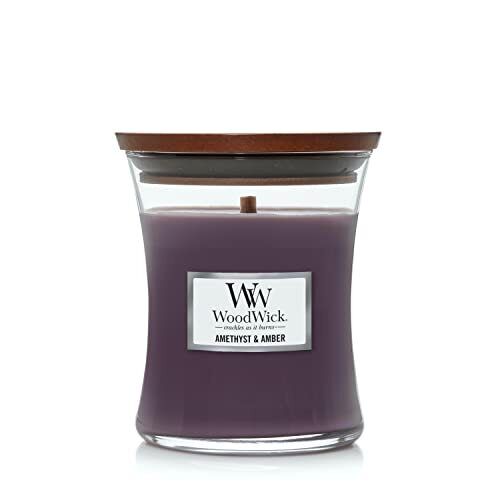 Woodwick Amethyst Amber Medium Candle MW-19595