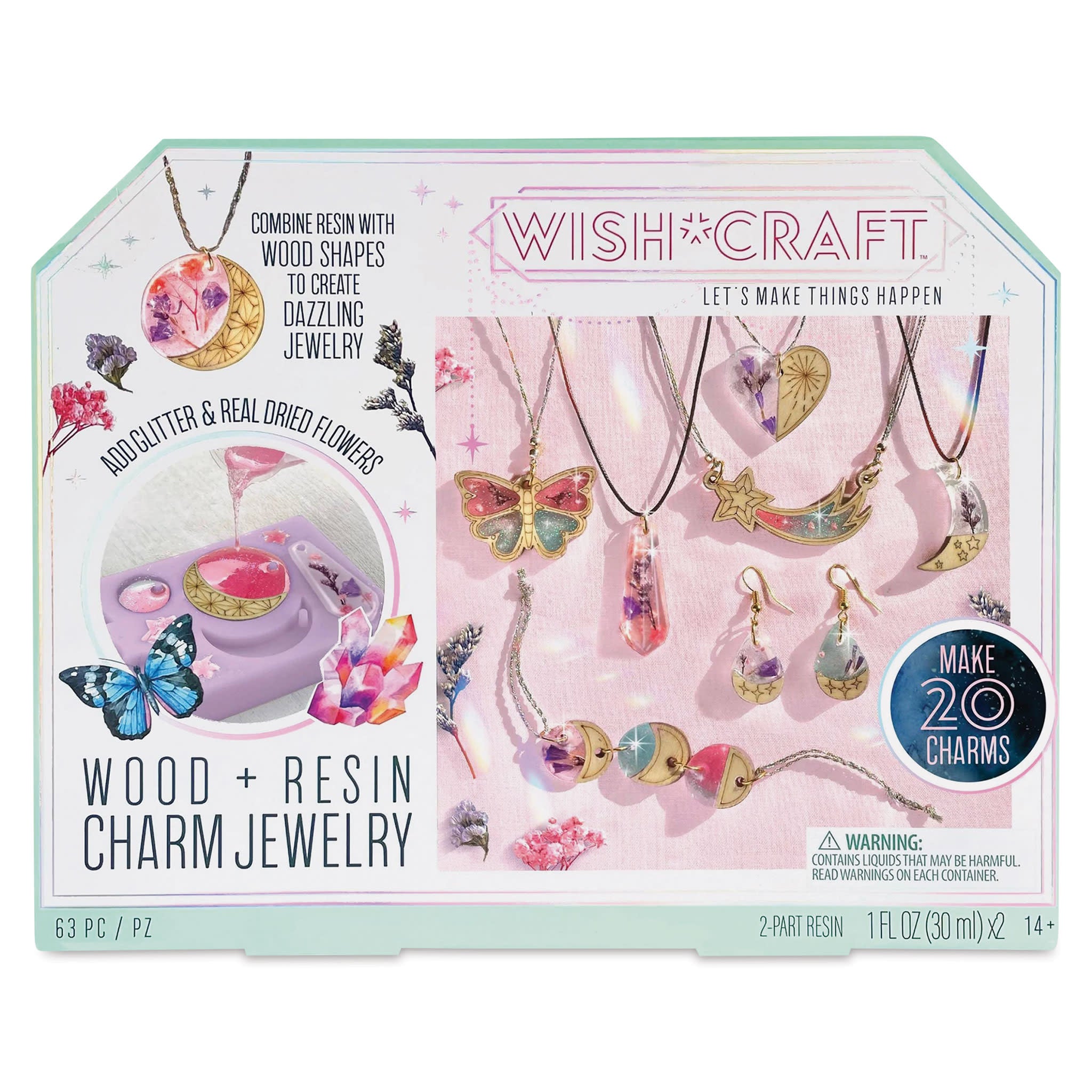 Wood Resin Charm Jewelry Kit MW-19651