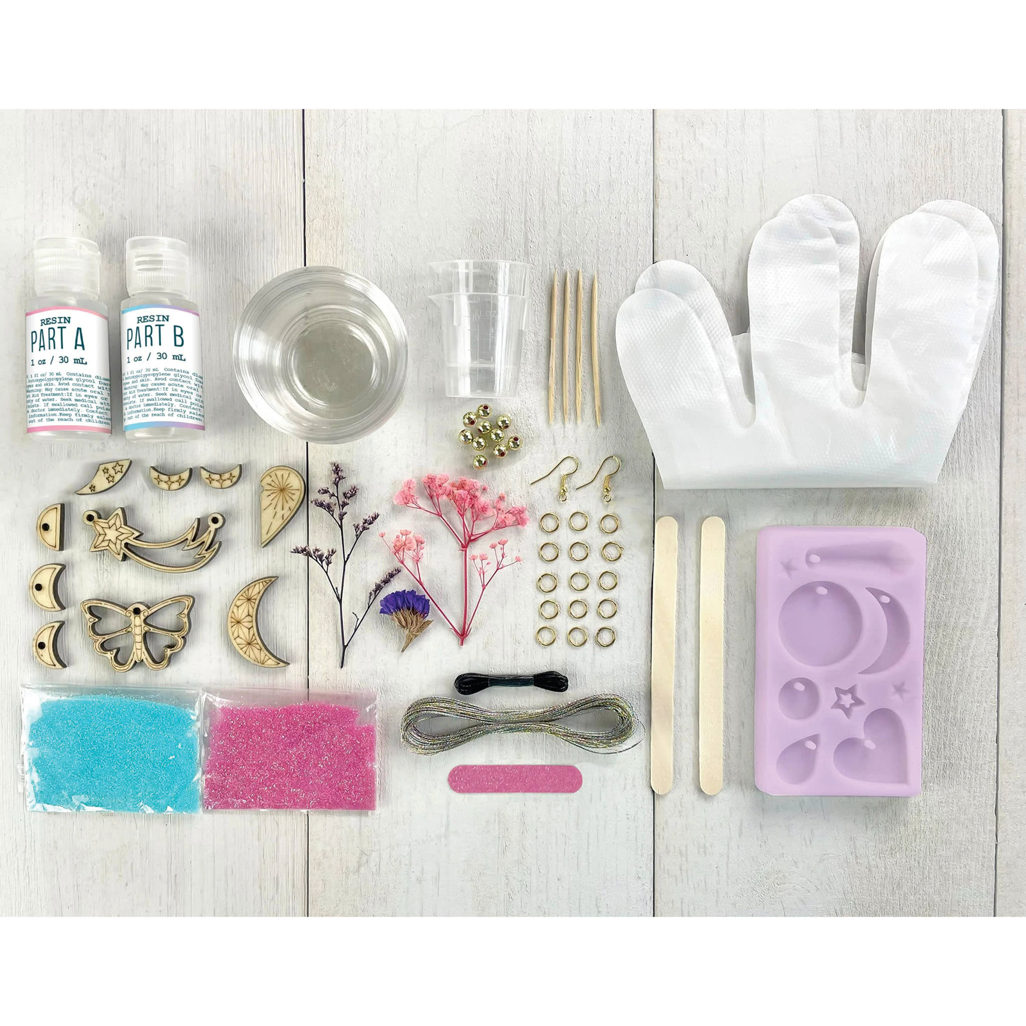 Wood Resin Charm Jewelry Kit MW-19651_2