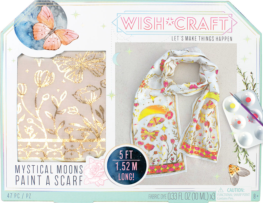 Wishcraft Mystical Moons Paint A Scarf Kit MW-19654