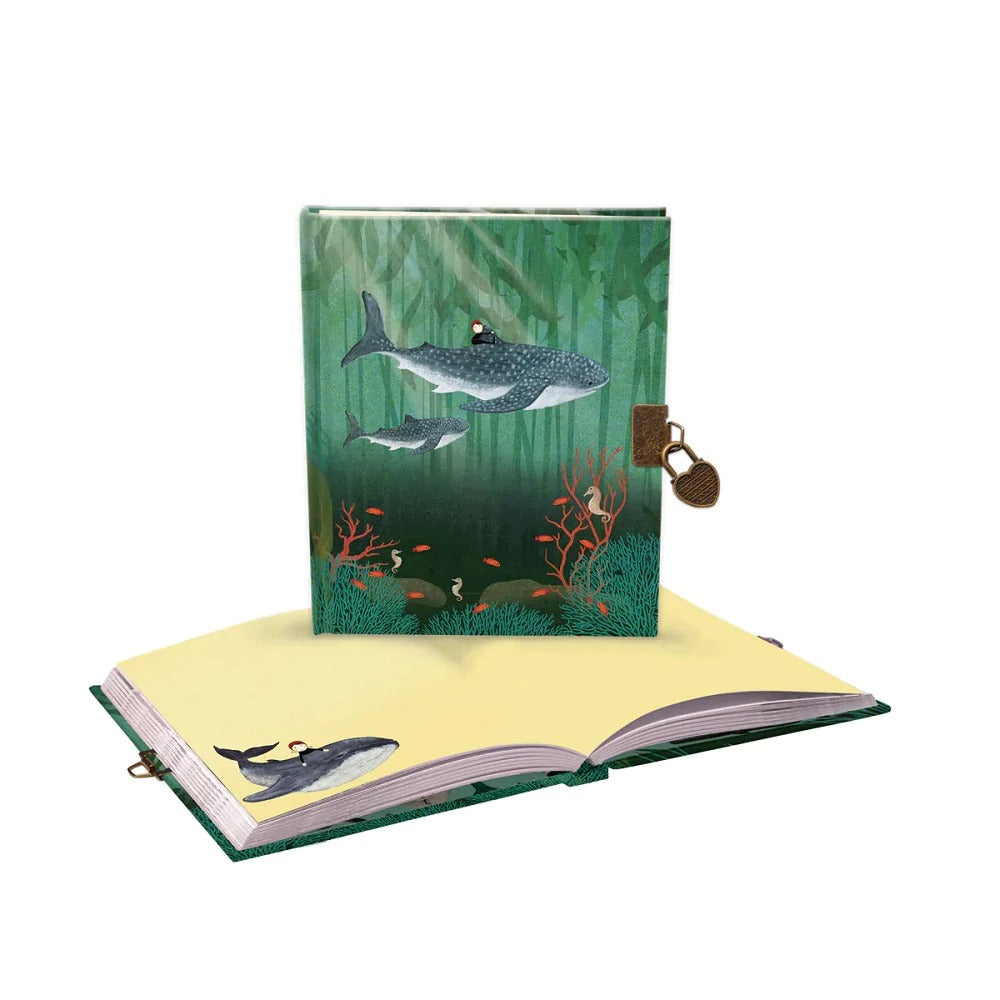 Whale Song Lockable Notebook MW-19661