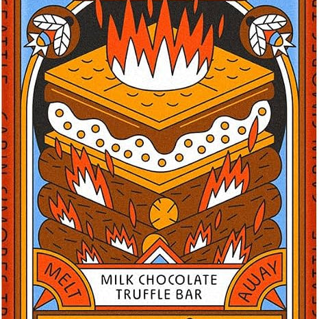 Maeve Cabin S'mores Truffle Bar - 2.5 oz MW-19724_ca93d98a-faef-4567-9a67-0b3f4f4fd747