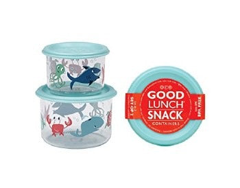 Ocean Set/2 Snack Containers MW-19805