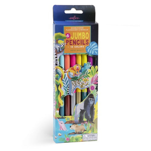 Rainforest 6 Jumbo Pencils MW-19875