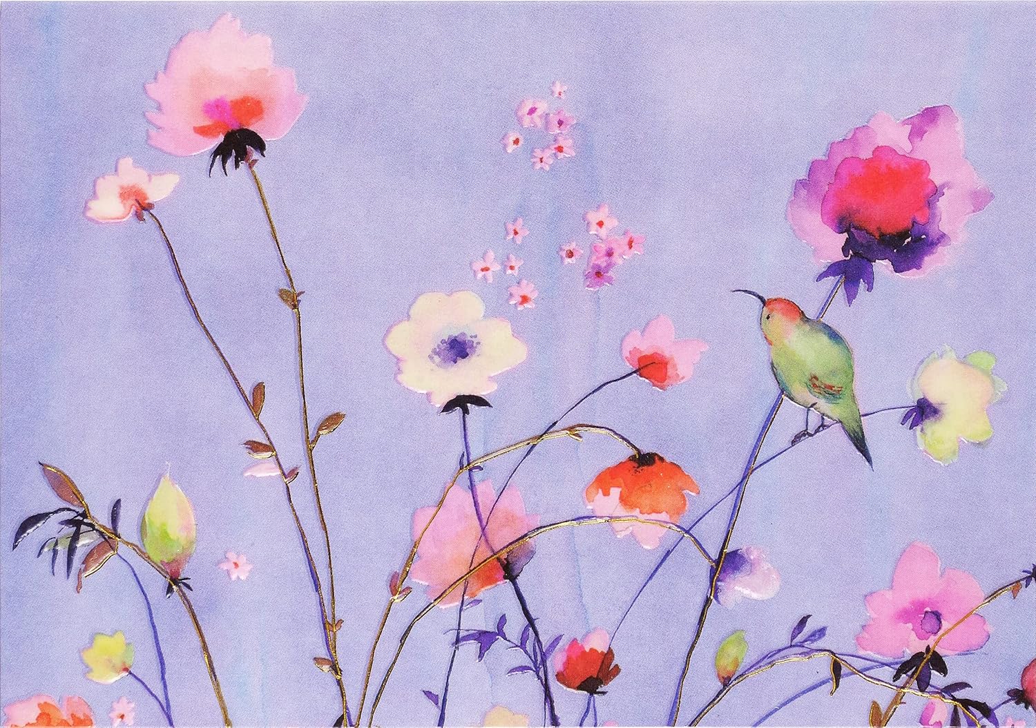Lavender Wildflowers Note Cards (Stationery, Boxed Cards) MW-20032