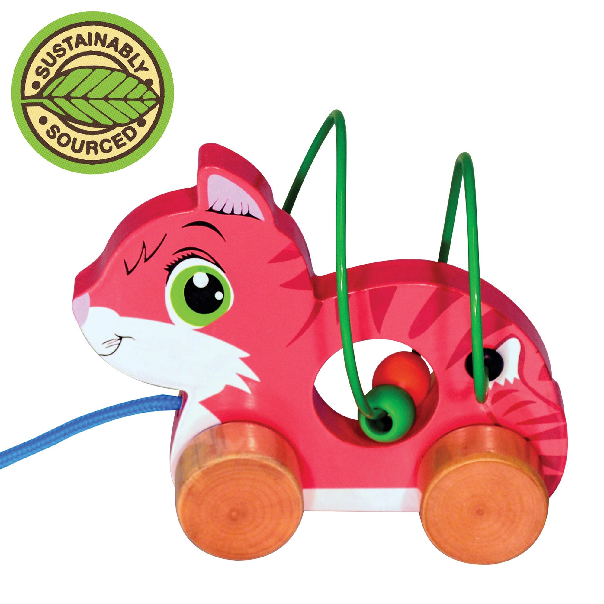 Kitten Bead Maze Pull Along MW-20158_3da719e7-516b-4254-a408-852fcf2677de