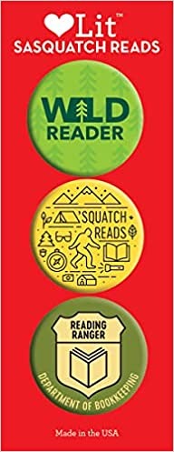Sasquatch Reads 3-Button Assortment (LoveLit) MW-20203