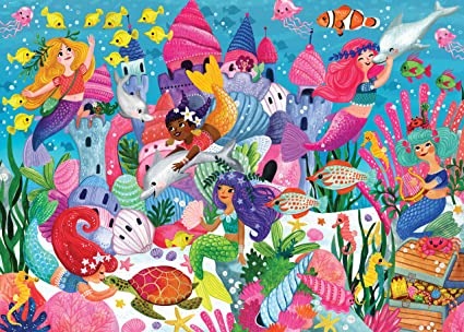 Mermaid Adventure Floor Puzzle 48 Pc - Peter Pauper Press MW-20233